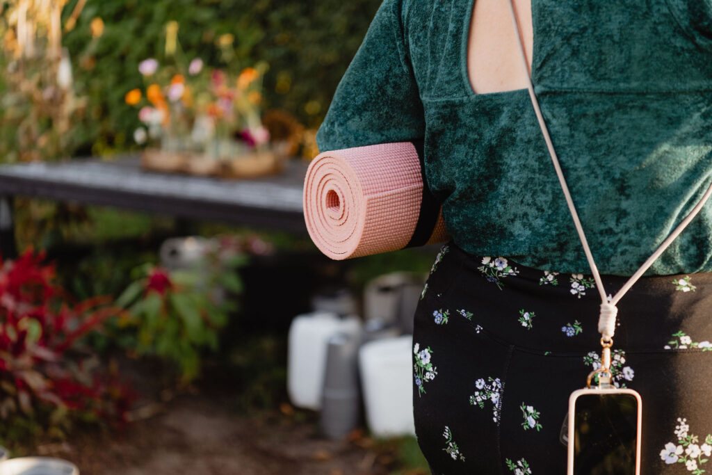 Outdoor en personal branding fotografie pluktuin yoga