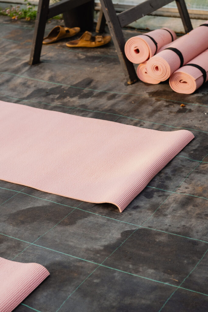 Outdoor en personal branding fotografie pluktuin yoga