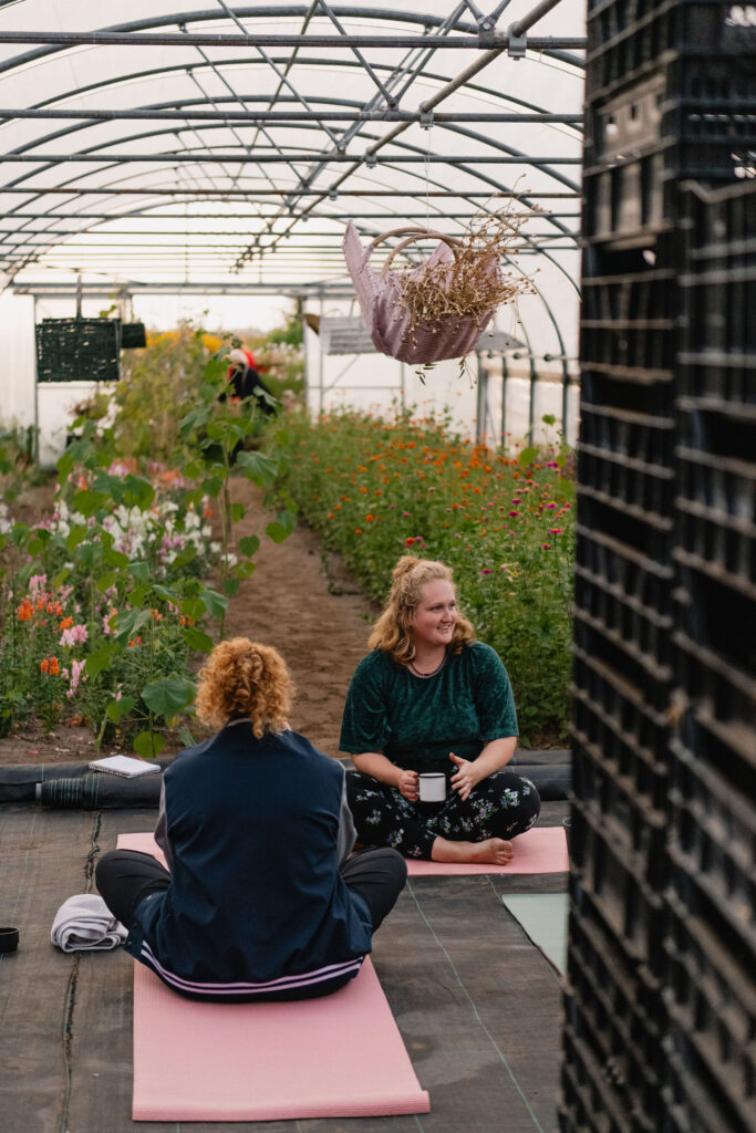 Personal branding fotografie yoga docent pluktuin