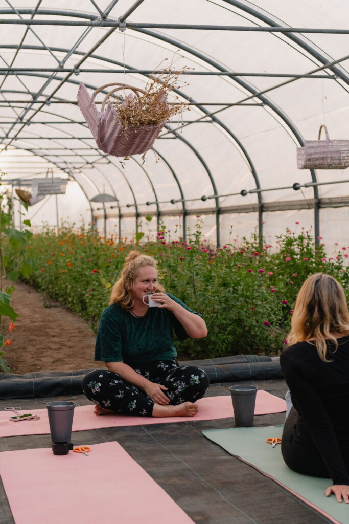 Personal branding fotografie yoga docent pluktuin