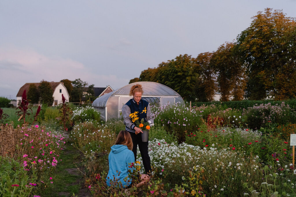Personal branding fotografie bloemen plukken pluktuin Kweeklust Lisse